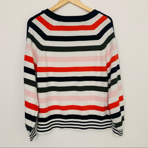 Tommy Hilfiger Striped Sweater Balloon Sleeves - Picture 6 of 9